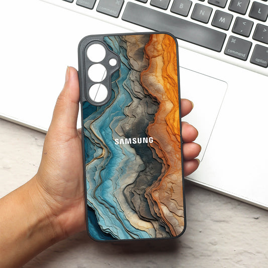 Layered Marble metal back case for Samsung A16
