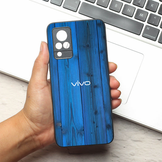 Indigo Planks metal back case for Vivo V21