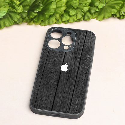 Dark Wood metal back case for Apple Iphone 11 Pro