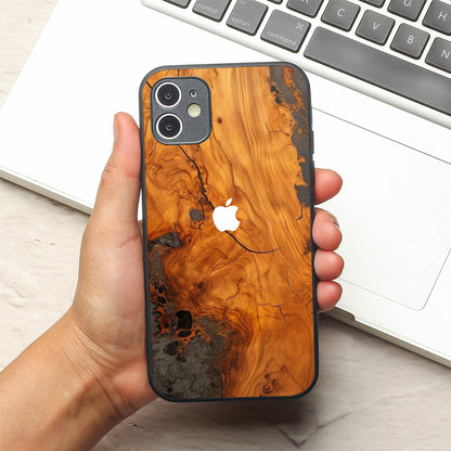 Lava Oak metal back case for Apple Iphone 11