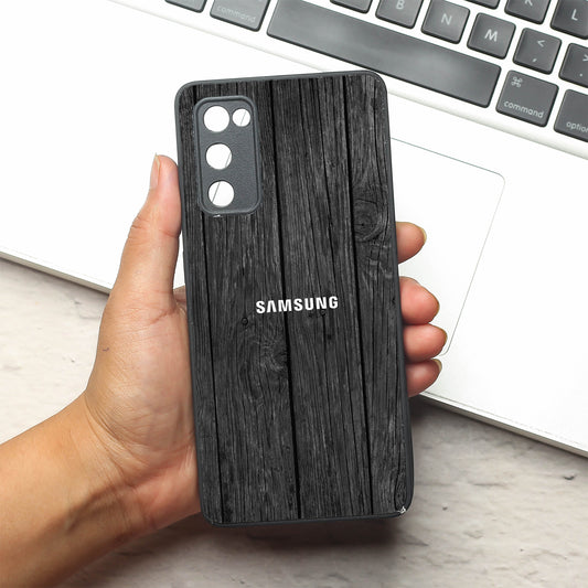 Dark Wood metal back case for Samsung S20 FE