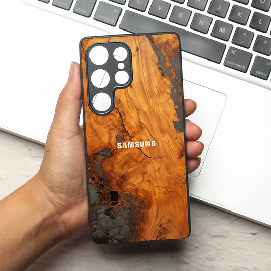 Lava Oak metal back case for Samsung S25 Ultra
