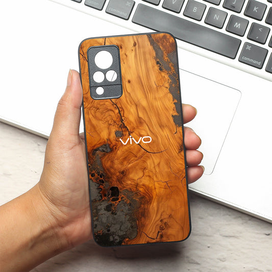 Lava Oak metal back case for Vivo V21