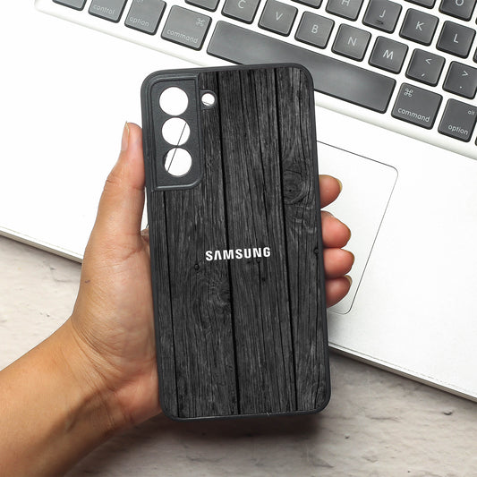 Dark Wood metal back case for Samsung S21 FE