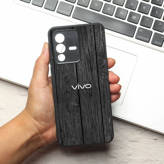 Dark Wood metal back case for Vivo V23