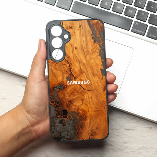 Lava Oak metal back case for Samsung A16