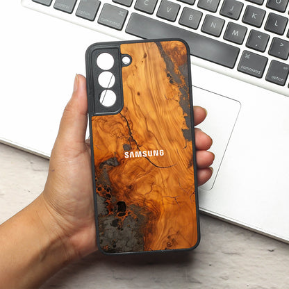 Lava Oak metal back case for Samsung S21 FE