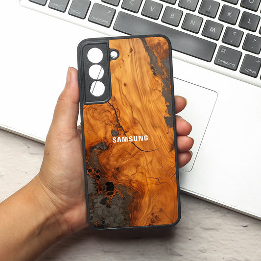 Lava Oak metal back case for Samsung S21 FE