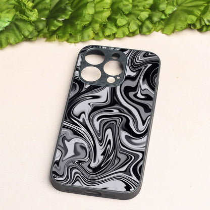 Blackout Marble metal back case for Apple Iphone 12 Pro Max