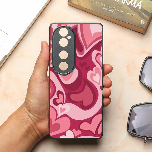 Valentine Wave Marble metal back case for Vivo V40