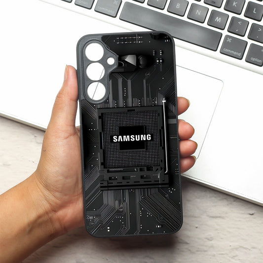 Microchip metal back case for Samsung A16