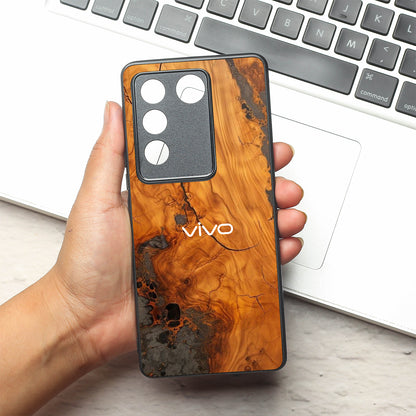 Lava Oak metal back case for Vivo V16
