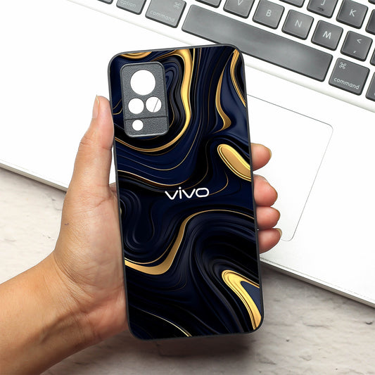 Noir Gold metal back case for Vivo V21