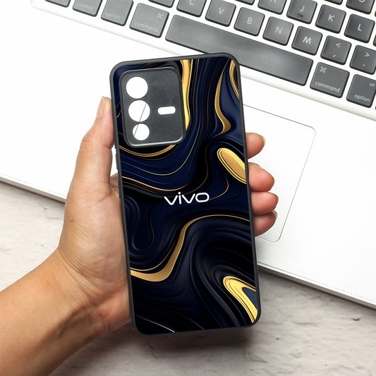 Noir Gold metal back case for Vivo V23