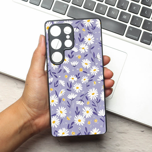 Lavender Daisies metal back case for Samsung S25 Ultra