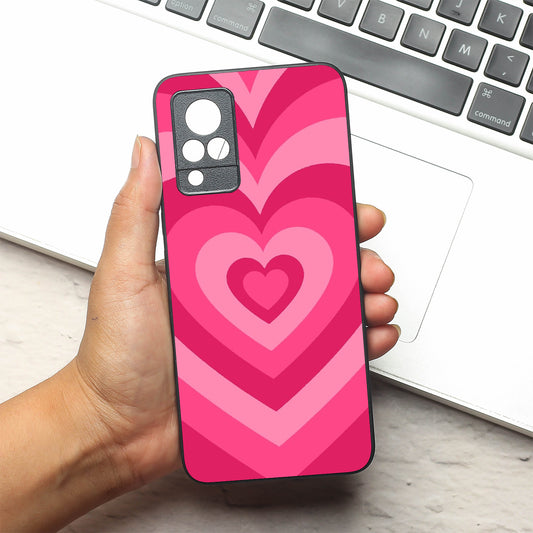 Retro Love metal back case for Vivo V21