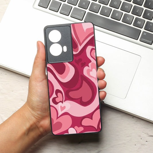 Valentine Wave Marble metal back case for Motorola Edge 50 Fusion