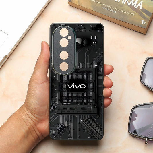 Microchip metal back case for Vivo V40