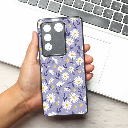 Lavender Daisies metal back case for Vivo V16