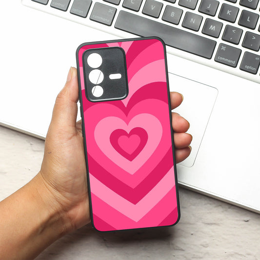 Retro Love metal back case for Vivo V23
