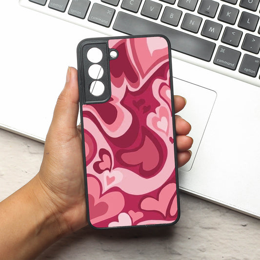 Valentine Wave Marble metal back case for Samsung S21 FE