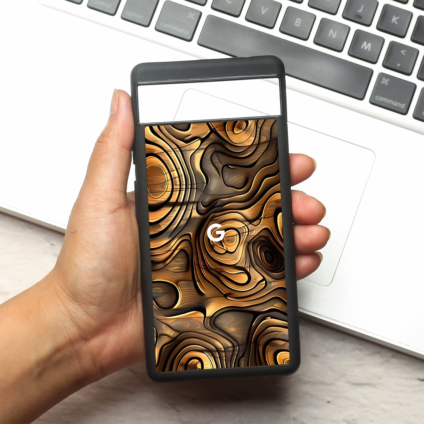 Rust Mirage metal back case for Google Pixel 6a