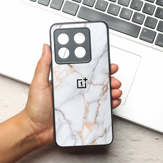 Copper Luxe Marble metal back case for Oneplus 10T