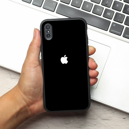 Black metal back case for Apple Iphone X/XS