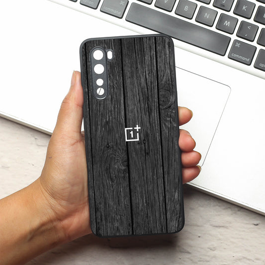 Dark Wood metal back case for Oneplus Nord