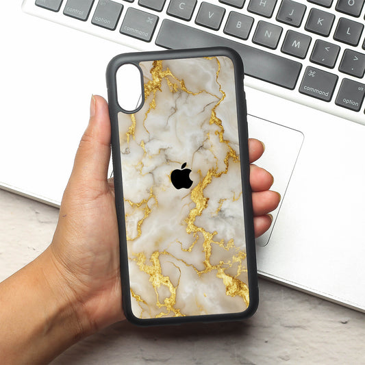 Gold Vein Glory metal back case for Apple Iphone Xs Max