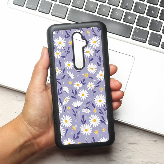 Lavender Daisies metal back case for Oppo Reno2 F