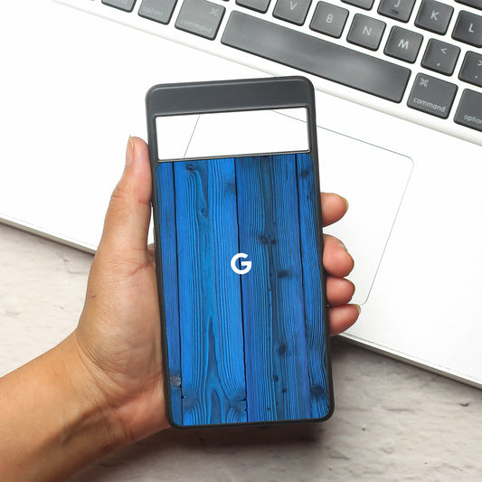 Indigo Planks metal back case for Google Pixel 7