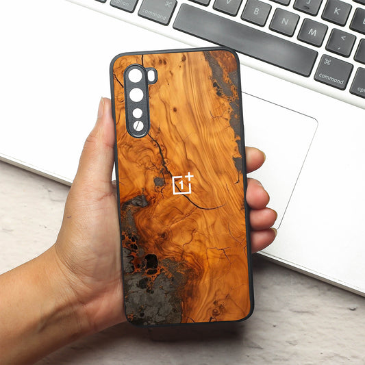 Lava Oak metal back case for Oneplus Nord