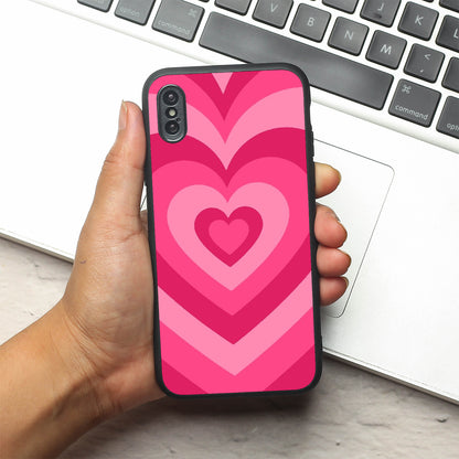 Retro Love metal back case for Apple Iphone X/XS