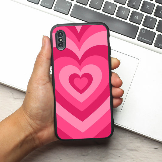 Retro Love metal back case for Apple Iphone X/XS