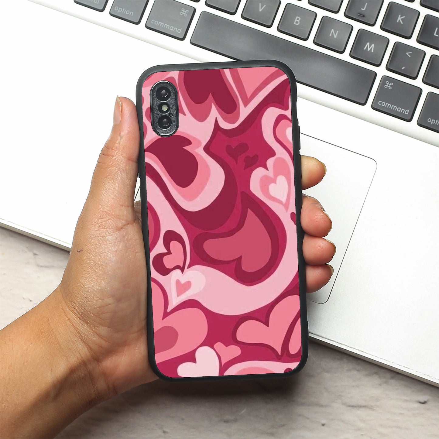 Copper Luxe Marble metal back case for Apple Iphone X/XS