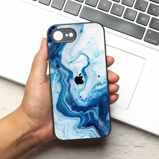 Neptune Swirl metal back case for Apple Iphone 16e