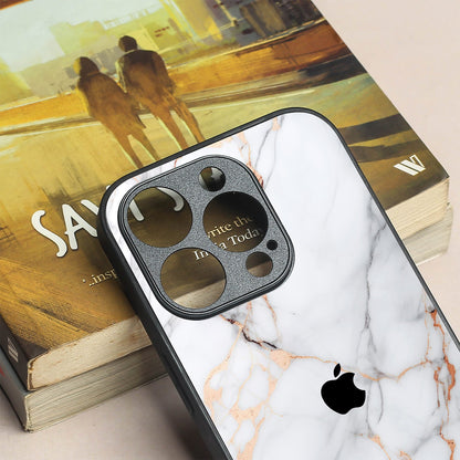 Copper Luxe Marble metal back case for Apple Iphone 13 Pro Max