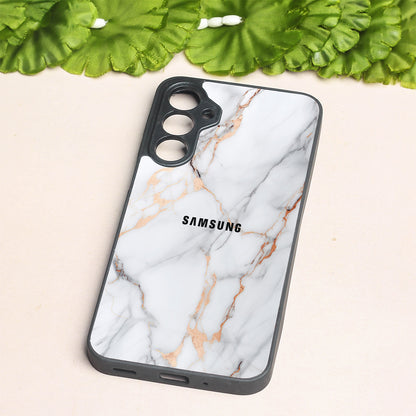 Copper Luxe Marble metal back case for Samsung A16