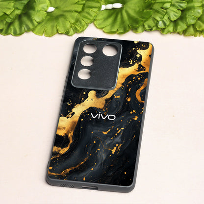 Black Gold Blaze  metal back case for Vivo V16