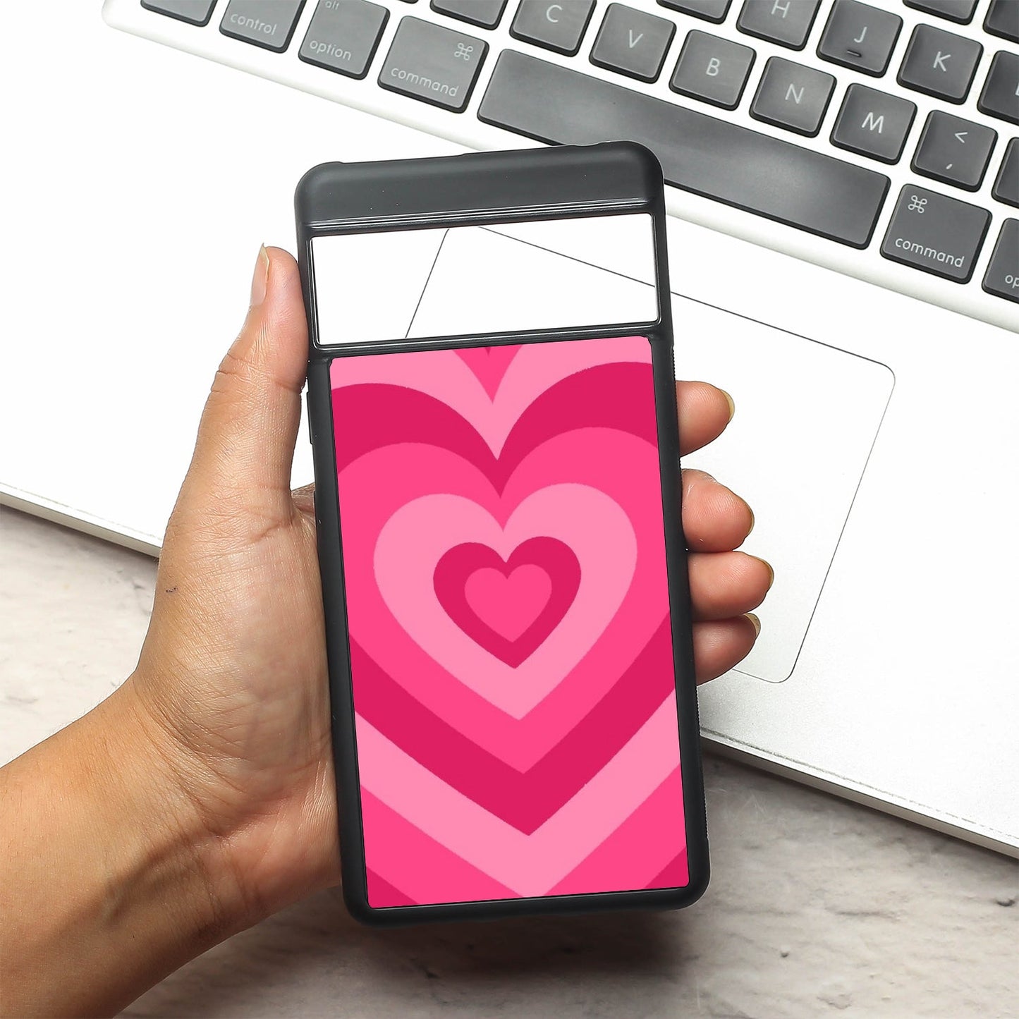 Retro Love metal back case for Google Pixel 8