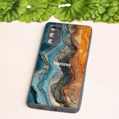 Layered Marble metal back case for Samsung S20 FE