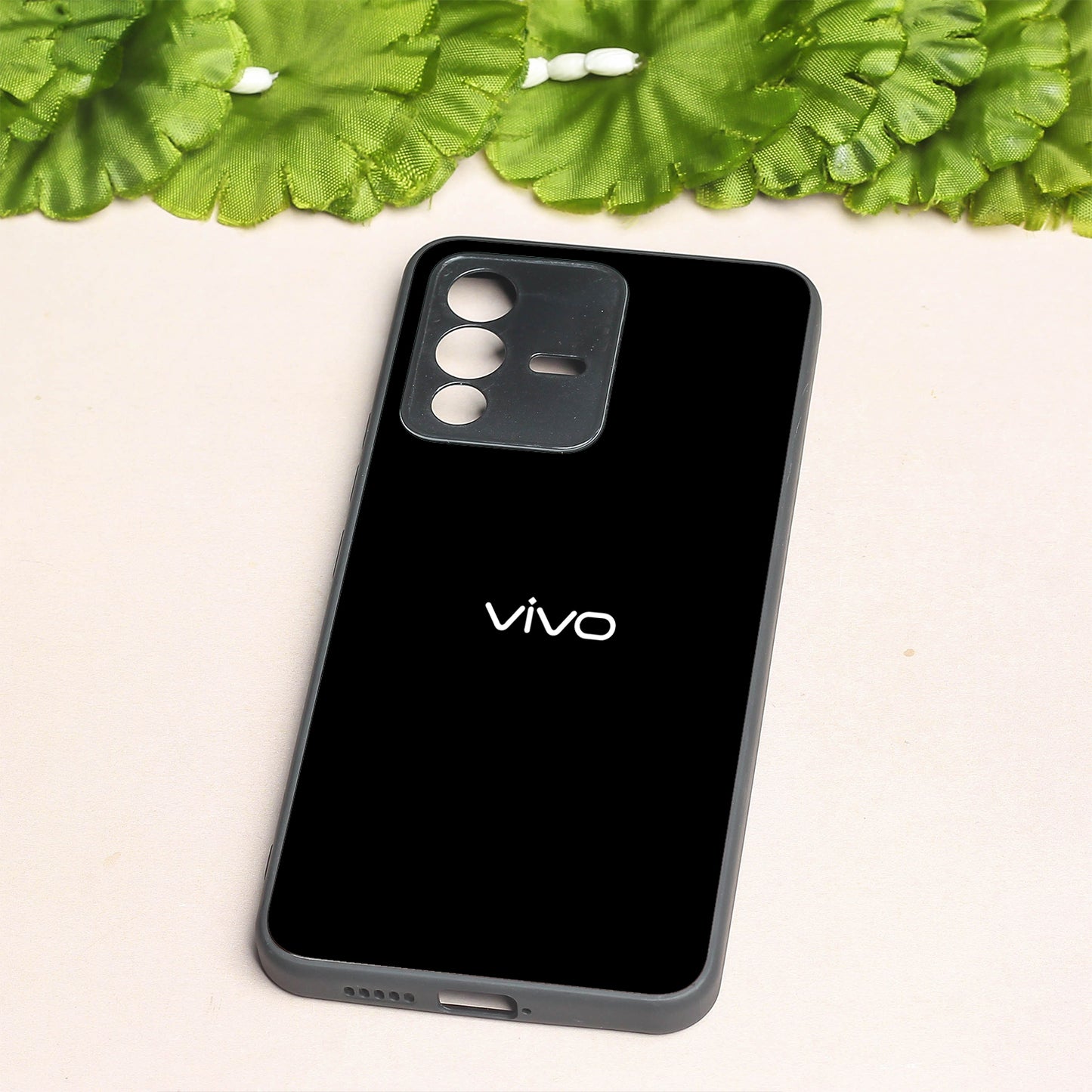 Black metal back case for Vivo V23