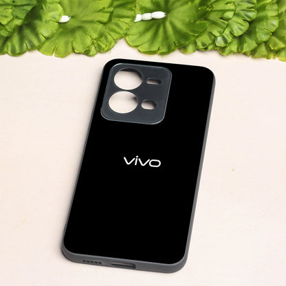 Black metal back case for Vivo V25