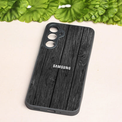 Dark Wood metal back case for Samsung A16