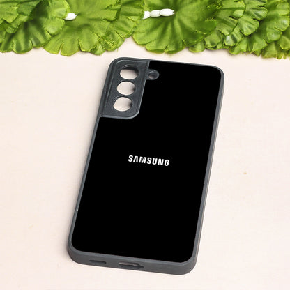 Black metal back case for Samsung S21 FE