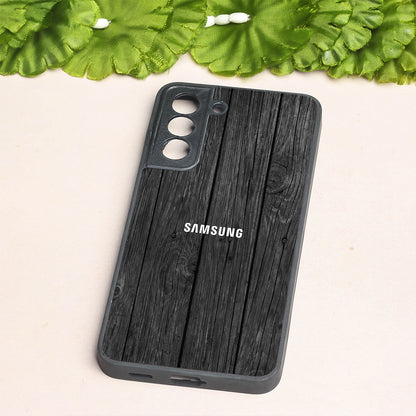 Dark Wood metal back case for Samsung S21 FE