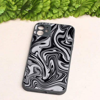 Blackout Marble metal back case for Apple Iphone 11