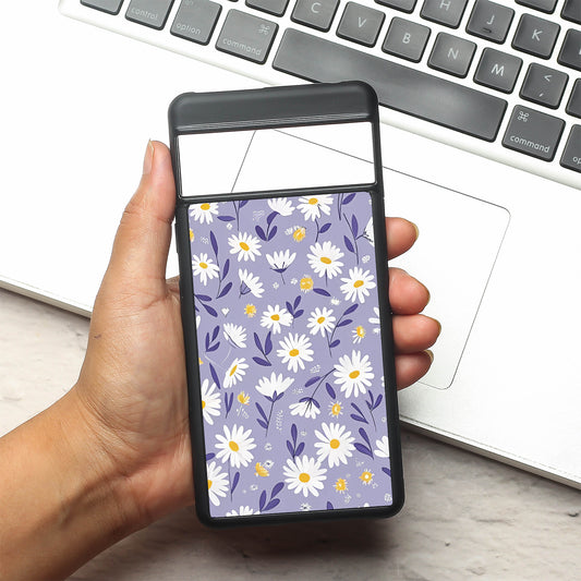 Lavender Daisies metal back case for Google Pixel 7a