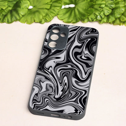 Blackout Marble metal back case for Samsung A15